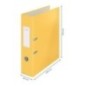 Pasta de Arquivo Leitz 180° Cosy 1061-00-19 A4 L80mm Amarelo Quente Pasta de Arquivo Leitz 180° Cosy 1061-00-19 A4 L80mm Amarelo Quente