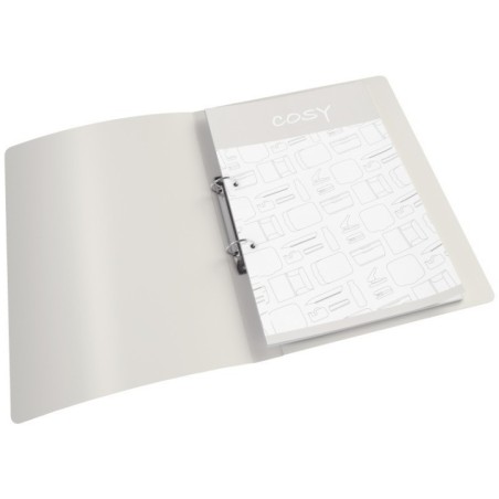 Dossier de Arquivo Leitz Cosy 4238-00-89 A4 L32mm 2xRØ25mm PP Cinzento