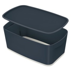 Caixa de Arrumação Leitz Cosy MyBox 5263-00-89 S Cinzento