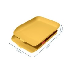 Tabuleiro de Secretária Leitz Cosy 5358-10-19 A4 PS Emb.2 Amarelo