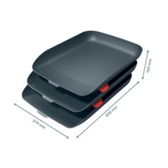 Tabuleiro de Secretária Leitz Cosy 5358-20-89 A4 PS Emb.3 Cinzento