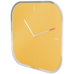 Relógio de Parede Leitz Cosy Silent Glass 9017-00-19 Amarelo Quente