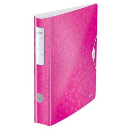 Pasta de Arquivo Leitz 180° Active WOW 1107-01-23 A4 L65mm Rosa