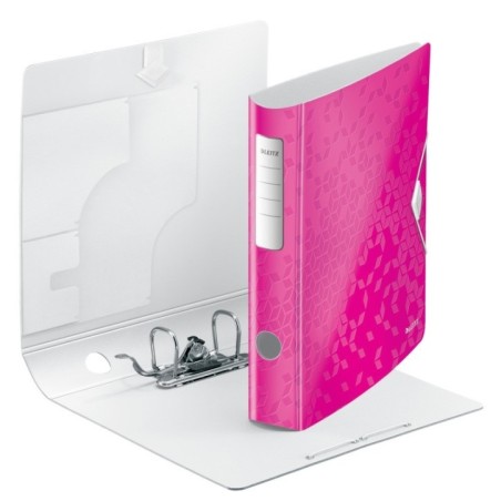 Pasta de Arquivo Leitz 180° Active WOW 1107-01-23 A4 L65mm Rosa
