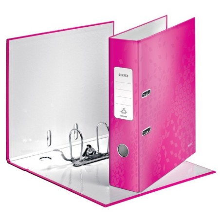 Pasta de Arquivo Leitz 180° WOW 1005-01-23 A4 L80mm Rosa