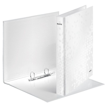 Dossier de Arquivo Leitz WOW 4241-01-01 A4+ L40mm 2xDØ25mm Branco