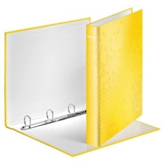 Dossier de Arquivo Leitz WOW 4242-01-16 A4+ L40mm 4xDØ25mm Amarelo