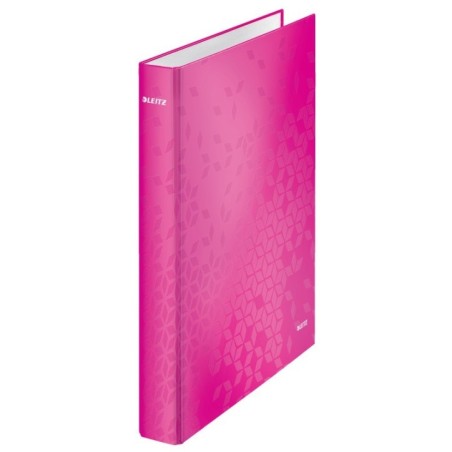 Dossier de Arquivo Leitz WOW 4242-01-23 A4+ L40mm 4xDØ25mm Rosa