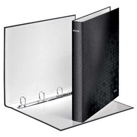 Dossier de Arquivo Leitz WOW 4242-01-95 A4+ L40mm 4xDØ25mm Preto