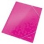 Pasta de Elásticos Leitz WOW 3982-01-23 A4 300g 3 Abas Rosa Metálico Pasta de Elásticos Leitz WOW 3982-01-23 A4 300g 3 Abas Rosa Metálico