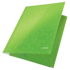Pasta de Elásticos Leitz WOW 3982-01-54 A4 300g 3 Abas Verde Macã