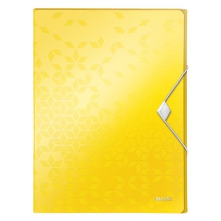 Pasta de Elásticos Leitz WOW 4629-01-16 A4 PP L30mm Amarelo Limão