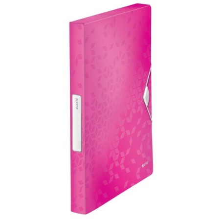 Pasta de Elásticos Leitz WOW 4629-01-23 A4 PP L30mm Rosa Metálico