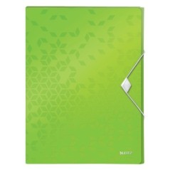 Pasta de Elásticos Leitz WOW 4629-01-54 A4 PP L30mm Verde Maçã