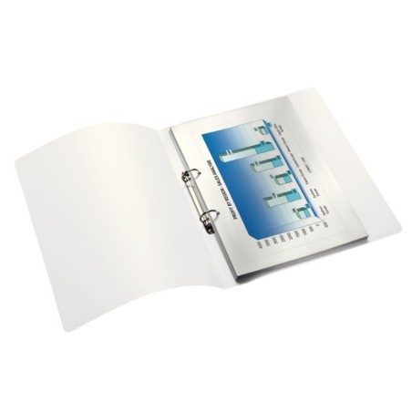 Dossier de Arquivo Leitz WOW 4257-01-36 A4 L32mm 2xRØ25mm PP Azul