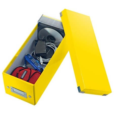 Caixa de Arrumação Leitz WOW Click & Store 6041-00-16 Amarelo