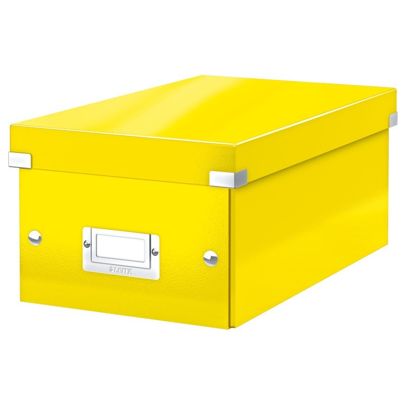 Caixa de Arrumação Leitz WOW Click & Store 6042-00-16 Amarelo Caixa de Arrumação Leitz WOW Click & Store 6042-00-16 Amarelo