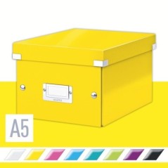 Caixa de Arrumação Leitz WOW Click & Store 6043-00-16 A5 Amarelo
