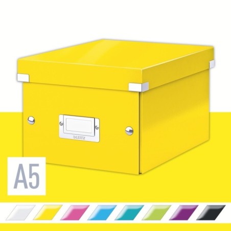 Caixa de Arrumação Leitz WOW Click & Store 6043-00-16 A5 Amarelo