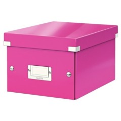 Caixa de Arrumação Leitz WOW Click & Store 6043-00-23 A5 Rosa