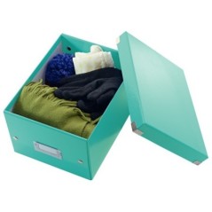 Caixa de Arrumação Leitz WOW Click & Store 6043-00-51 A5 Turquesa