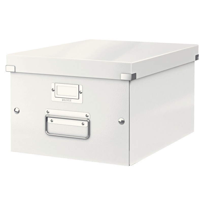 Caixa de Arrumação Leitz WOW Click & Store 6044-00-01 A4 Branco