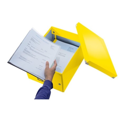 Caixa de Arrumação Leitz WOW Click & Store 6044-00-16 A4 Amarelo