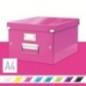 Caixa de Arrumação Leitz WOW Click & Store 6044-00-23 A4 Rosa