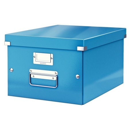 Caixa de Arrumação Leitz WOW Click & Store 6044-00-36 A4 Azul