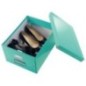 Caixa de Arrumação Leitz WOW Click & Store 6044-00-51 A4 Turquesa