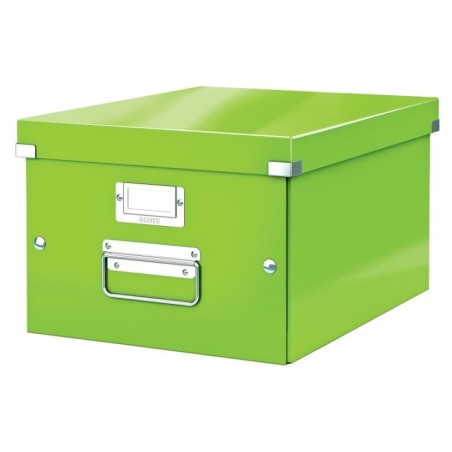 Caixa de Arrumação Leitz WOW Click & Store 6044-00-54 A4 Verde
