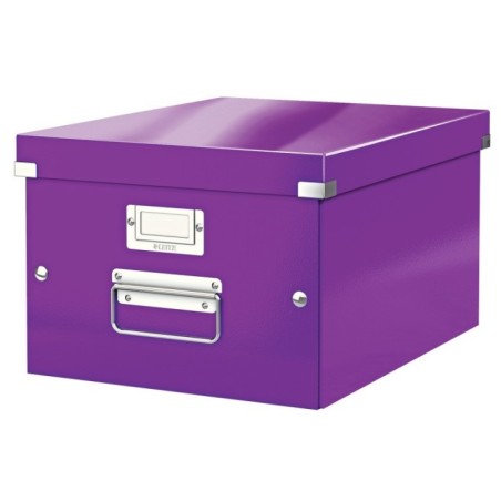 Caixa de Arrumação Leitz WOW Click & Store 6044-00-62 A4 Violeta