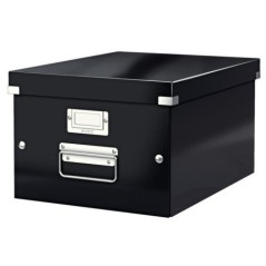 Caixa de Arrumação Leitz WOW Click & Store 6044-00-95 A4 Preto