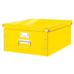 Caixa de Arrumação Leitz WOW Click & Store 6045-00-16 A3 Amarelo
