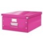 Caixa de Arrumação Leitz WOW Click & Store 6045-00-23 A3 Rosa