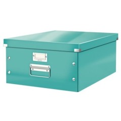 Caixa de Arrumação Leitz WOW Click & Store 6045-00-51 A3 Turquesa