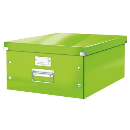 Caixa de Arrumação Leitz WOW Click & Store 6045-00-54 A3 Verde