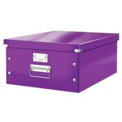 Caixa de Arrumação Leitz WOW Click & Store 6045-00-62 A3 Violeta