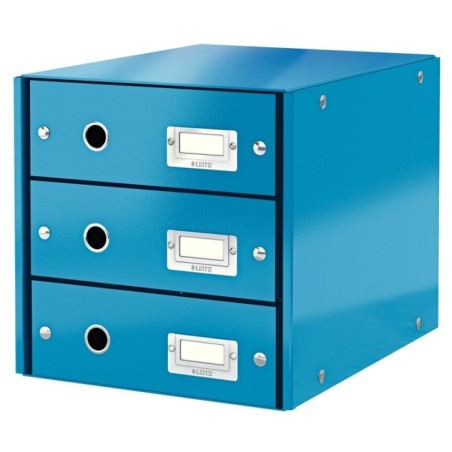 Bloco de 3 Gavetas Leitz WOW Click & Store 6048-00-36 A4 Azul