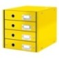Bloco de 4 Gavetas Leitz WOW Click & Store 6049-00-16 A4 Amarelo