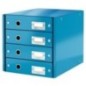 Bloco de 4 Gavetas Leitz WOW Click & Store 6049-00-36 A4 Azul