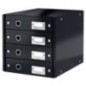 Bloco de 4 Gavetas Leitz WOW Click & Store 6049-00-95 A4 Preto Bloco de 4 Gavetas Leitz WOW Click & Store 6049-00-95 A4 Preto