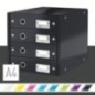 Bloco de 4 Gavetas Leitz WOW Click & Store 6049-00-95 A4 Preto Bloco de 4 Gavetas Leitz WOW Click & Store 6049-00-95 A4 Preto