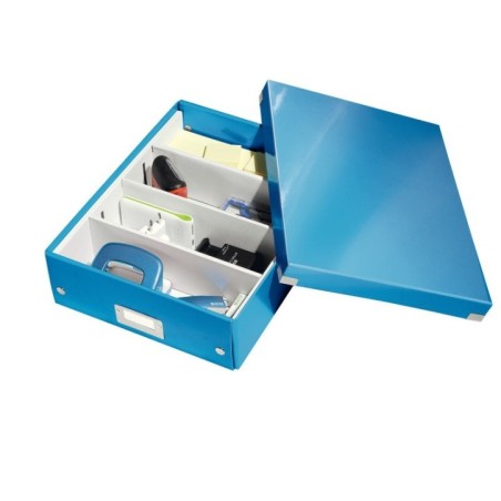 Caixa de Arrumação Leitz WOW Click & Store 6058-00-36 Azul