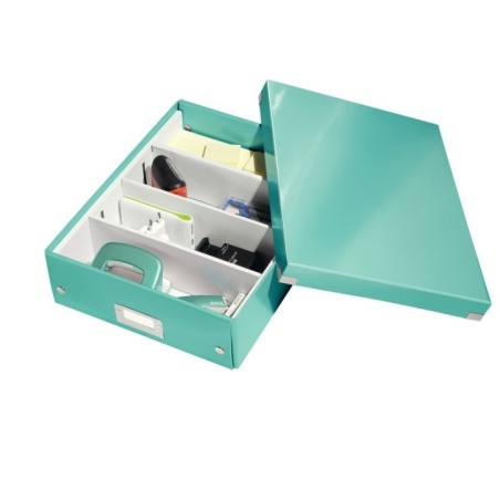 Caixa de Arrumação Leitz WOW Click & Store 6058-00-51 Turquesa