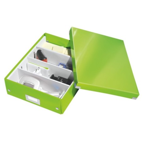 Caixa de Arrumação Leitz WOW Click & Store 6058-00-54 Verde