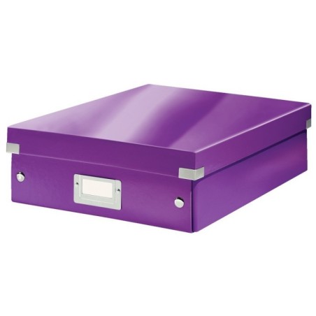 Caixa de Arrumação Leitz WOW Click & Store 6058-00-62 Violeta