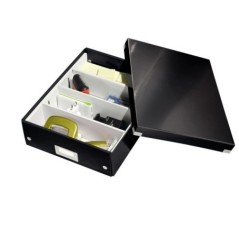 Caixa de Arrumação Leitz WOW Click & Store 6058-00-95 Preto