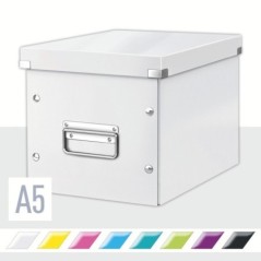 Caixa de Arrumação Leitz WOW Click & Store 6109-00-01 Cube Branco