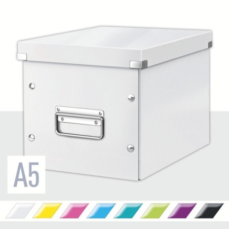 Caixa de Arrumação Leitz WOW Click & Store 6109-00-01 Cube Branco